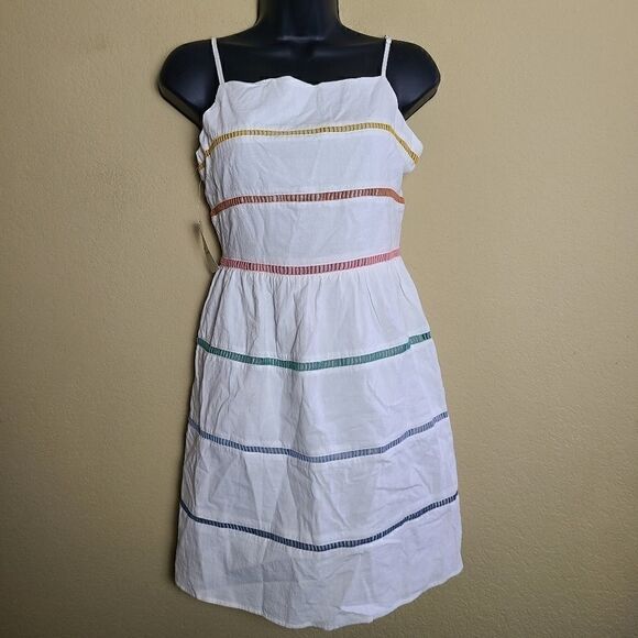 NWT Over Kleshas Rainbow Ladder Trim Dress - Picture 2 of 9